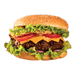 7. Beef Burger & Chips 